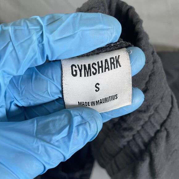 Gymshark Sweatpants Men's Small Black Tapered Activewear Logo Gym Training - Picture 2 of 6